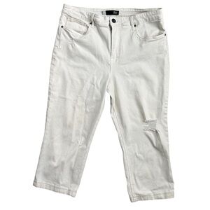 KUT from the Kloth Rachael High-Rise‎ Fab AB Mom Jean Ecru PLUS 16